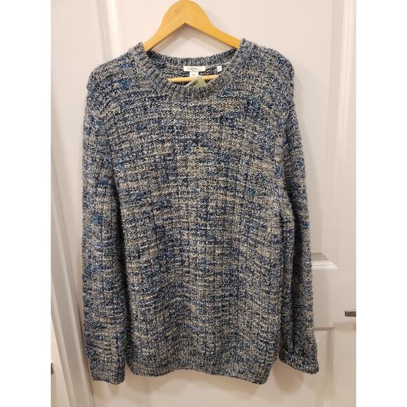 BRAX Rick Structure Pullover Sweater Denim Blue Alpaca Blend - Picture 2 of 8